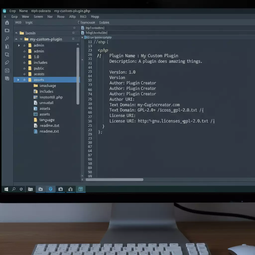Cấu tr&uacute;c thư mục cơ bản của một plugin WordPress v&agrave; phần khai b&aacute;o header comment