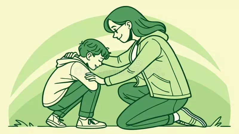 Cha mẹ an ủi con